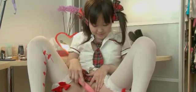 Cute Asian School Girl - Cute Asian Schoolgirl Joyfully Vibrates Her Pussy ...